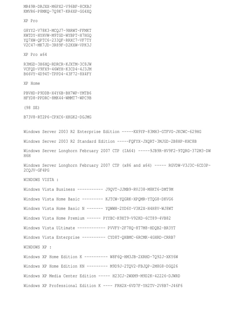 !$original Serials Win | PDF | Microsoft Windows | Windows Vista