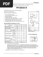 TPC8A03-H: High Efficiency DC-DC Converter Applications Notebook PC Applications Portable Equipment Applications