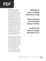 Adultizacao crianca publibidade