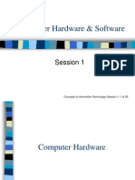 Computer Hardware & Software: Session 1