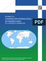 Informe de Cooperacion Internacional No Reembolsable en La Republica Dominicana 2013