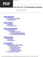 Java Coding Conventions