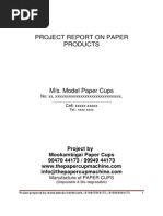 Paper cup report