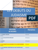 Les débuts du Judaisme