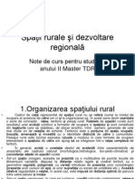 1 Spaţii rurale şi dezvoltare regională