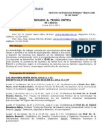 Programa Teoria Critica - Curso 2013-2104- Xi Edicion