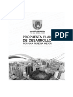 Plan de Desarrollo 2012-2015 Por Una Pereira Mejor