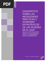 Diagnóstico Sobre Las Necesidades Prácticas e Intereses Estratégicos de Las Mujeres en El DAIP: Hacia La Construcción Del Derecho de Las Mujeres Al Acceso A La Información Pública Gubernamental