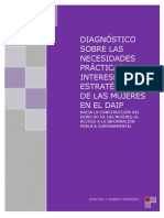 Diagnóstico Sobre Las Necesidades Prácticas e Intereses Estratégicos de Las Mujeres en El DAIP: Hacia La Construcción Del Derecho de Las Mujeres Al Acceso A La Información Pública Gubernamental