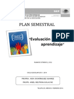 Planeación de Evaluación para El Aprendizaje 2014