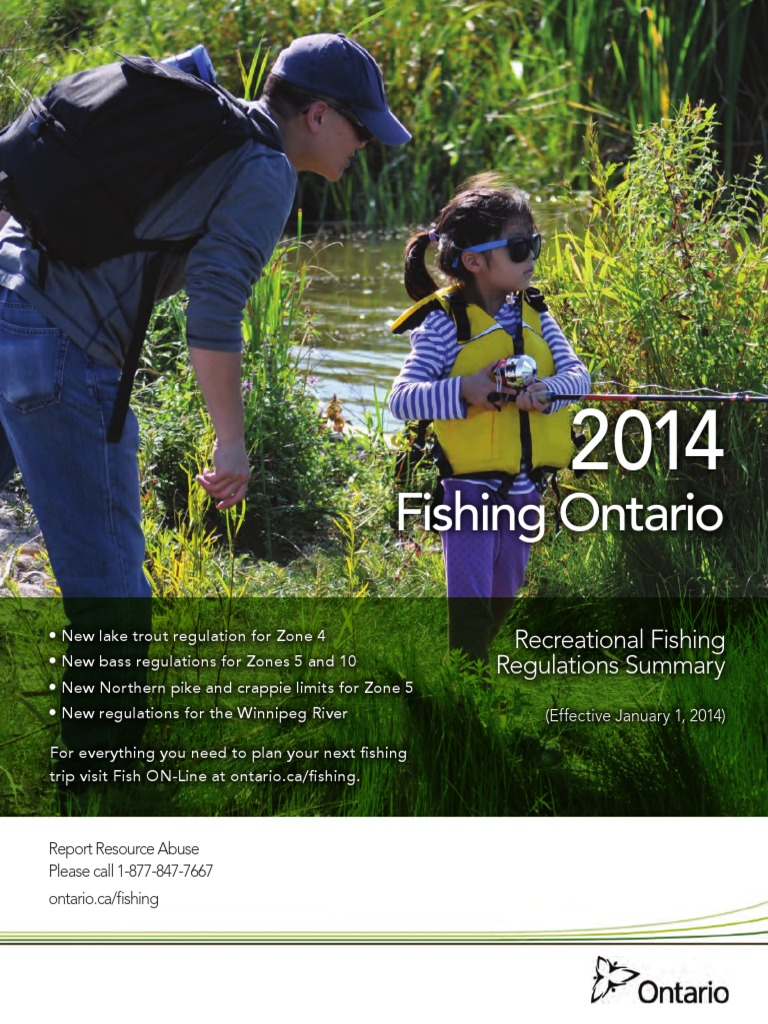 Ontario 2014 Fishing Regulations Angling Recreational Fishing