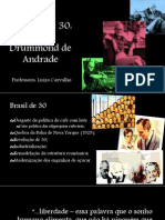 Geração de 30 - Carlos Drummond de Andrade