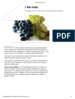 Cómo conservar las uvas