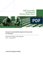 Toward a Sustainability Appraisal Framework for Transport