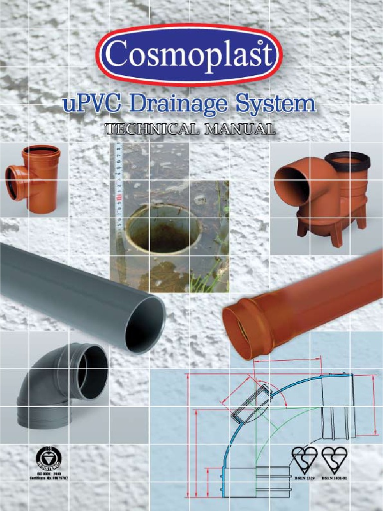Cosmoplast uPVC Drainage Systems Guide | PDF | Polyvinyl Chloride ...