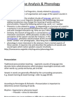 Discourse Analysis & Phonology Fundamentals