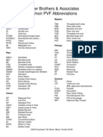 Common PVF Abbreviations