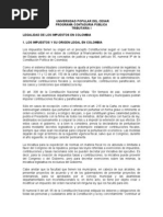 UPC, Los Impuestos y Su Origen en Colombia[1]