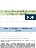 5 La Cosa Freudiana o Sentido Del Retorno A