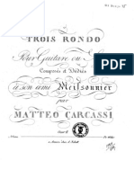 Matteo Carcassi, Op. 2. Trois Rondo Pour Guitare Ou Lyre