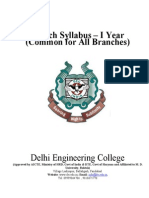 Delhi Engg Coll COMMON_1YR Syllabus