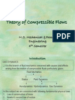 Theory of Compressible Flows: M.S. Mechanical & Process Engineering 4 Semester