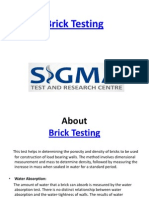 Brick Water Absorption Test