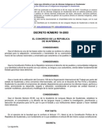 Ley de Idiomas Nacionales Guatemala