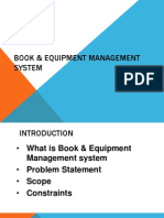 Book & Equipment Management System