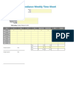 Weekly Time Sheet