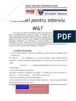 Intrebari Pentru Interviu W&T: US Embassy Interview Questions Guide