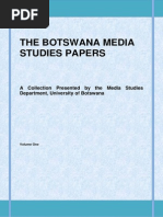 Download The Botswana Media Studies Papers Vol 1 by MediaStudiesUB SN206895870 doc pdf