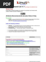 Linux Command List v1.1: Terms of Use