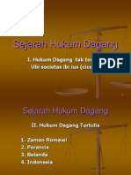 Sejarah Hukum Dagang