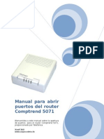 Manual para abrir puertos del router Comptrend