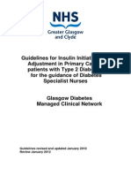 Guidelines For Insulin Initiation 2010-01 NHS
