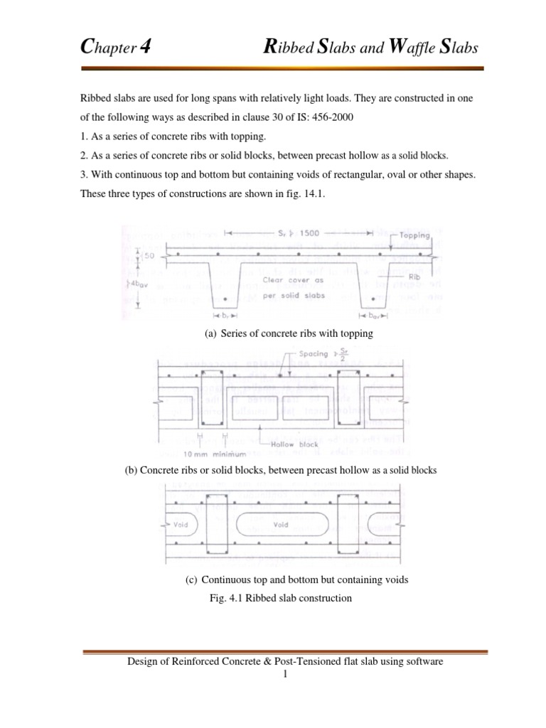 Ribbed and Waffle Slab Design Guide | PDF | Beam (Structure ...