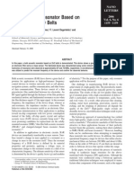 Bulk Acoustic Resonator Based On Piezoelectric ZnO Belts