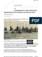 Submarino. La misteriosa desaparición del B-5 en Estepona