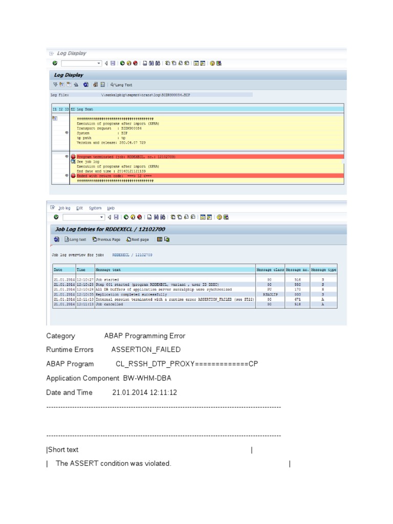 Category ABAP Programming Error | PDF