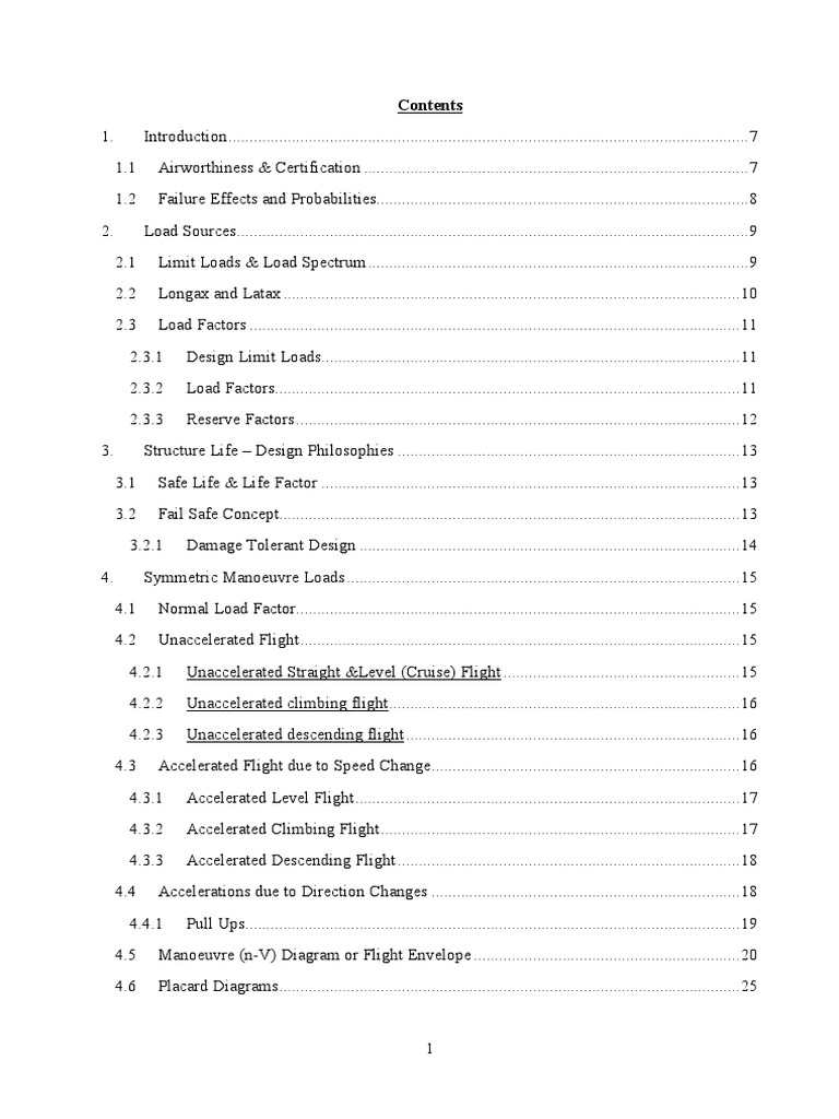 Aircraft Load Factors and Safety Analysis | PDF | Aircraft | Structural ...