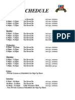 Class Schedule