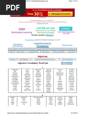 Adjectives