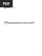 SAS TXT Import