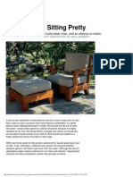 Woodworking - Cedar Chair and Ottoman