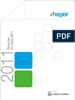 Hager India Pricelist June 2011