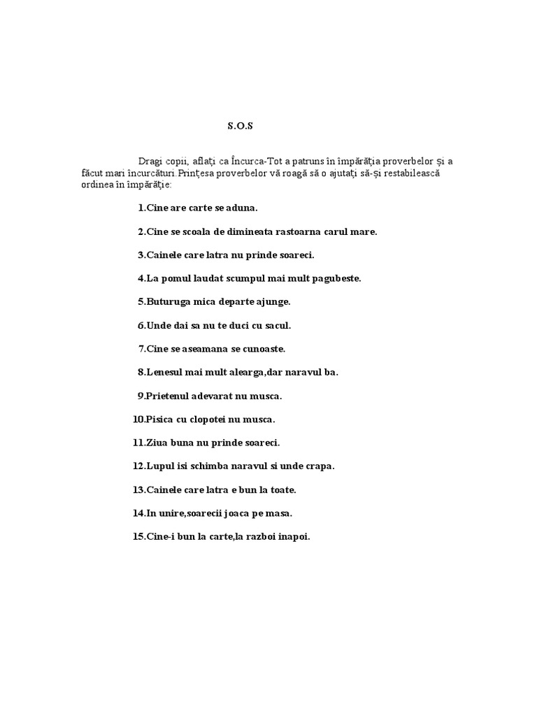 Proverbe Incurcate  PDF