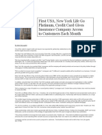 DM News: New York Life Launches Card With First USA