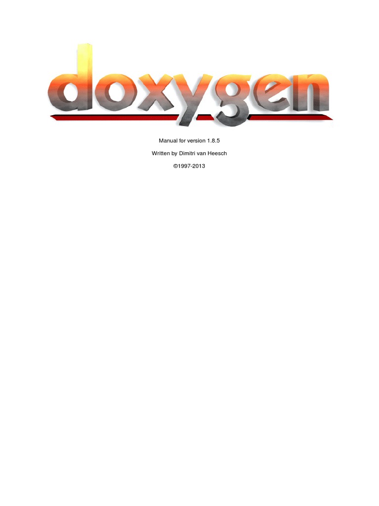Doxygen Manual 1.8.5 | PDF | Areas Of Computer Science | Software ...