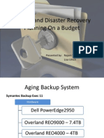 Backup and Disaster Recovery Planning On A Budget
